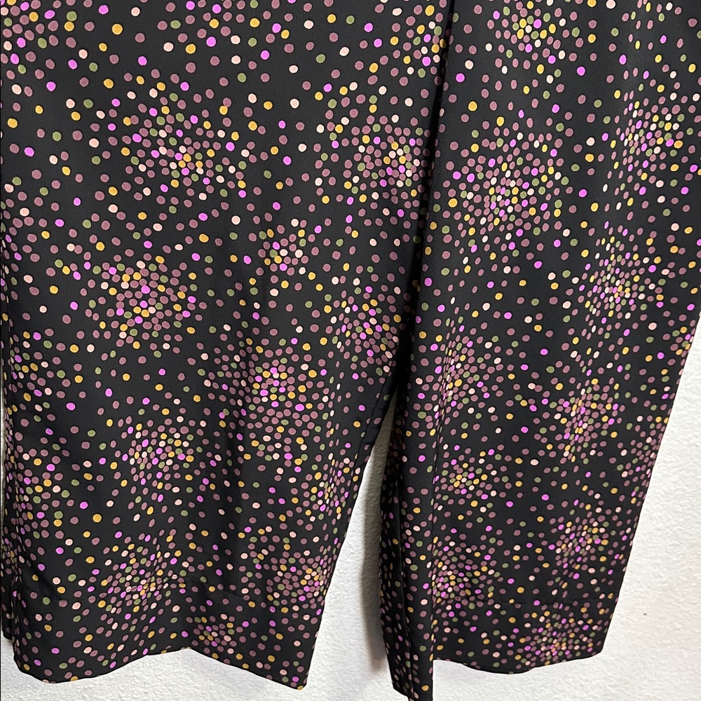 KATE SPADE NEW YORK Disco Dots Cropped Jumpsuit Womens 10 V‎ Neck Retro - Picture 5 of 16
